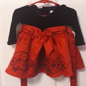 RARE EDITION Velvet-Bodice Flocked-Skirt D…